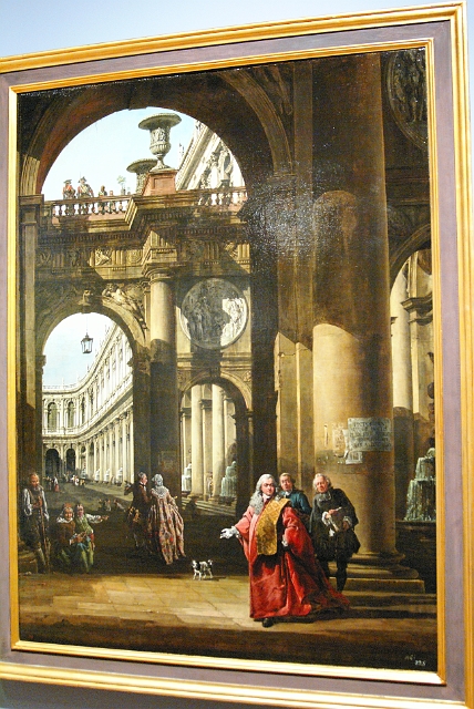 DSC00709.JPG - Muzeum Narodowe - Autoportret na tle architektury fantastycznej (1765) - Bernardo Bellotto (Canaletto) 1721- 1780