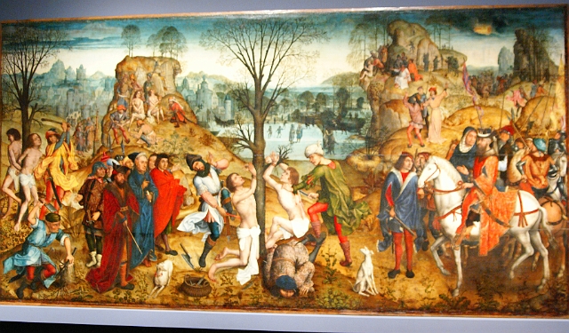 DSC00742.JPG - Muzeum Narodowe - Męczeństwo świętych Kryspina i Kryspiniana (1494) - Aert van den Bosshe 